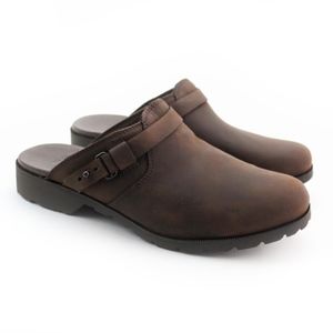 NWT Teva Authentic Delavina Mule Size 8 Brown Leather Clog
